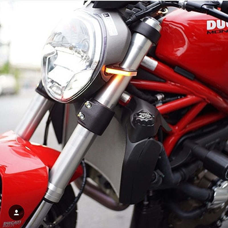 New Rage Cycles 14-17 Ducati Monster 821 Front Turn Signals