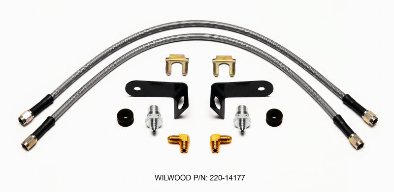 Wilwood Flexline Kit 20 inch -3 M10-1.0 BF 1/8 NPT 90 Degree