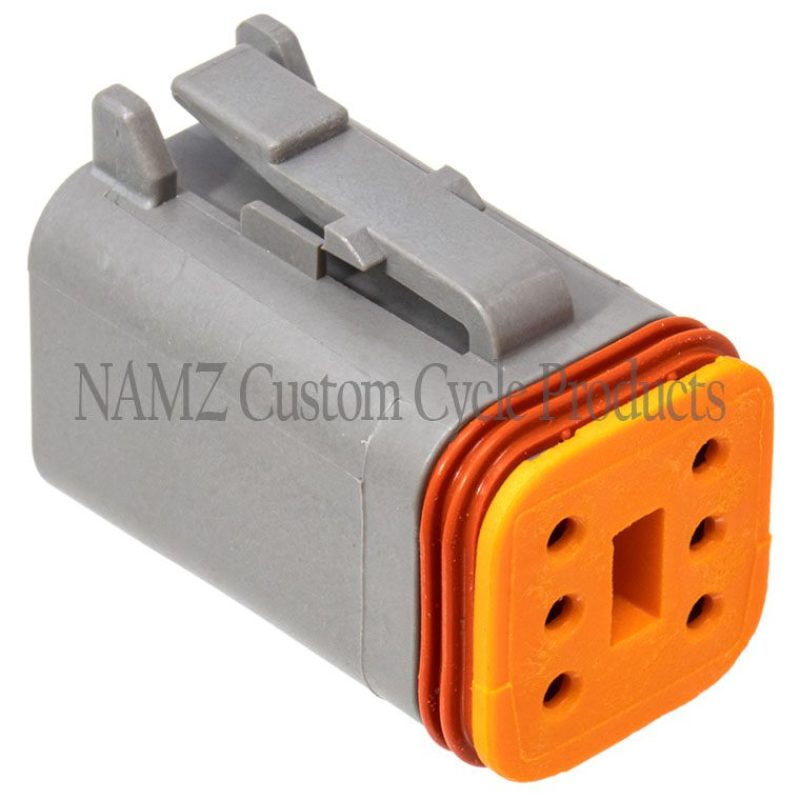 NAMZ Deutsch DT Series 6-Wire Plug & Wedgelock - Grey (Repl. HD 72136-94GY)