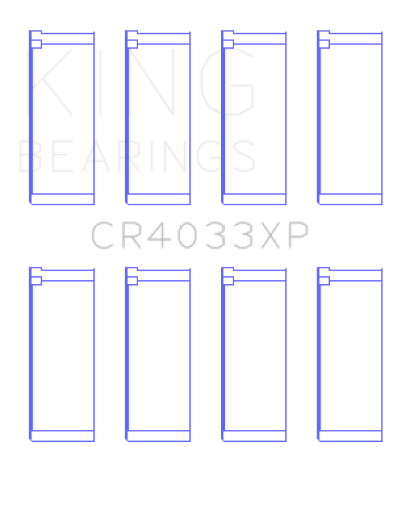 King Honda F20C/F22C / 97-01 H22A4 (Size STDX) Rod Bearing Set