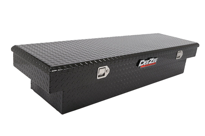 Deezee Universal Tool Box - Red Crossover - Single Lid Black BT Full Size