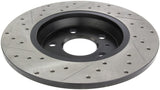 StopTech Power Slot 09-10 Audi A4/A4 Quattro / 08-10 A5 / 10 S4 Rear Left Drilled & Slotted Rotor