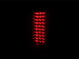 ANZO 2007-2013 Chevrolet Silverado 1500 LED Taillights Red/Clear