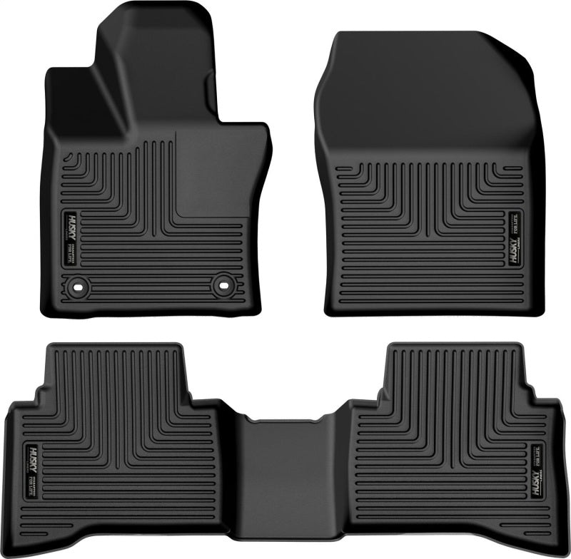 Husky Liners 2023 Toyota Prius Weatherbeater Black Front & 2nd Seat Floor Liners